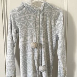 Winter blue onesie